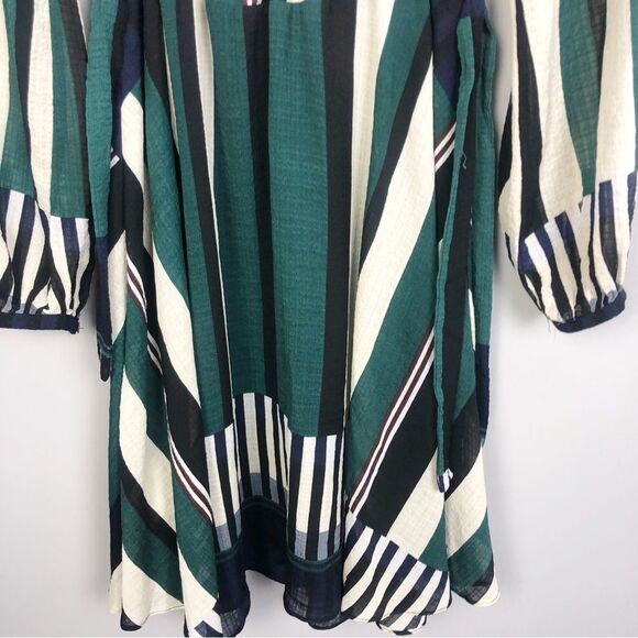 ANTHROPOLOGIE | SUNDAY IN BROOKLYN Leger Striped Side Tie Dress Women’s Size S - Picture 6 of 14